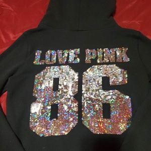 VS Pink zip up hoody